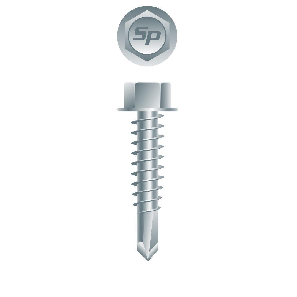 Picture of Brighton Best 200073 #8X3/4" Indent Hwh Unslot Aluminum Self-Tapping Screw